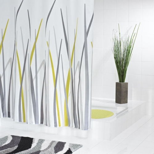 Sapho GRAS zuhanyfüggöny 180x200, polyester (42385)