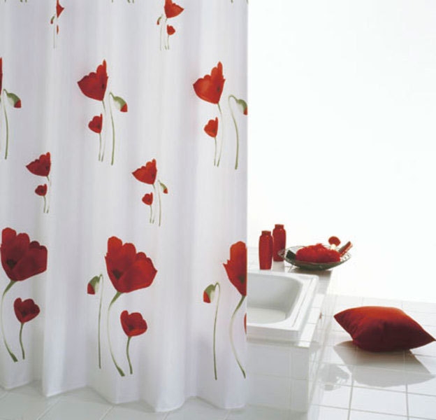 Sapho Ridder Mohn zuhanyfüggöny 180x200 cm (47800)