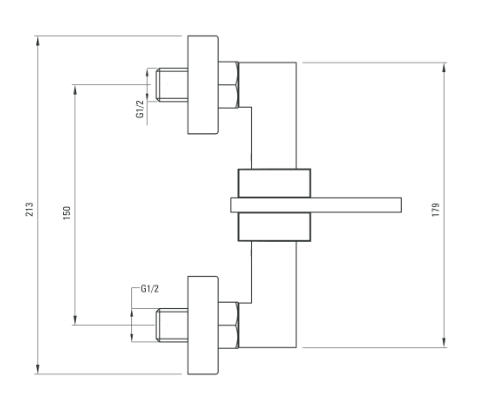 Deante Cubic egykaros zuhany csaptelep BDD 041M