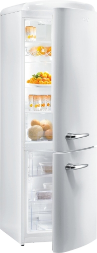 Gorenje alul fagyasztós kombinált hűtőszekrény, old timer A++, fehér RK60359OW