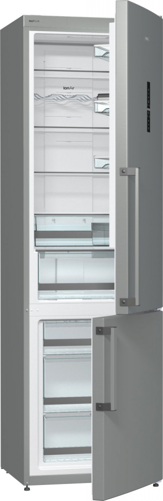 Gorenje alul fagyasztós kombinált hűtőszekrény A+++, NRK6203TX