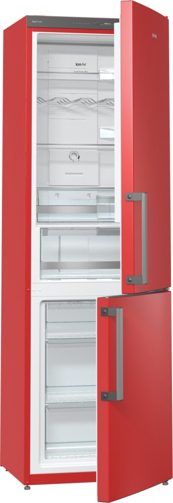 Gorenje alul fagyasztós kombinált hűtőszekrény A+, piros NRK6192JRD