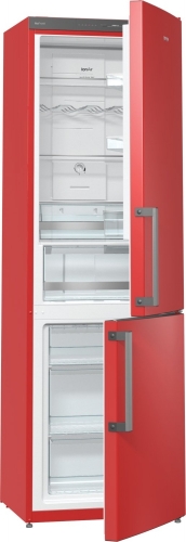 Gorenje alul fagyasztós kombinált hűtőszekrény A+, piros NRK6192JRD