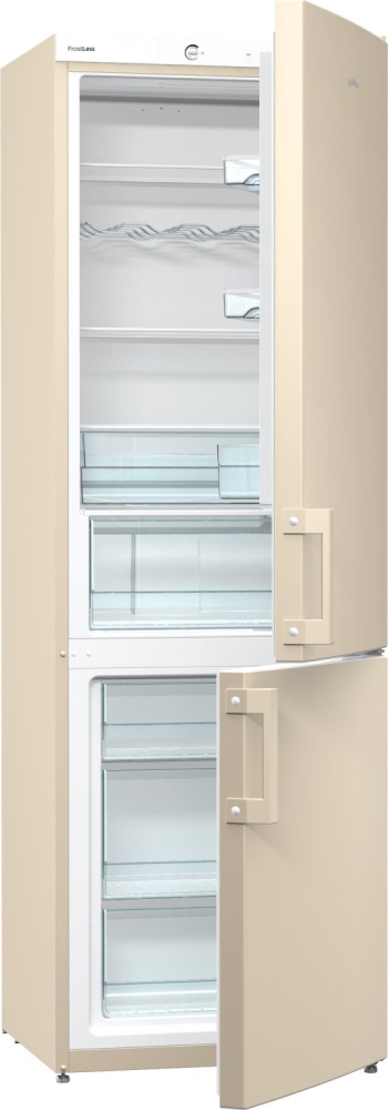 Gorenje alul fagyasztós kombinált hűtőszekrény A++, krém szín RK6192EC