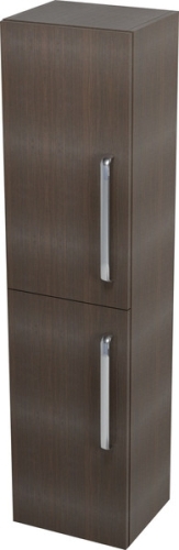 Sapho AMELIE 35x140x30 cm állószekrény szennyestartóval, balos, ében (62031L)