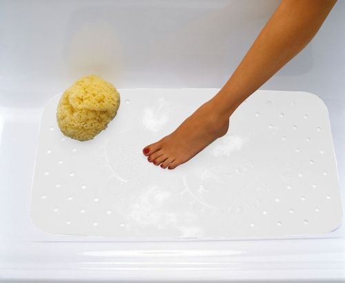 Sapho Ridder kaucsuk kilépő szőnyeg, Platfus fehér 380x720 mm (67081)