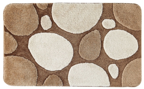 Sapho PEPPLE 60x90 cm kilépőszőnyeg csúszásmentes, akril, barna (720309)