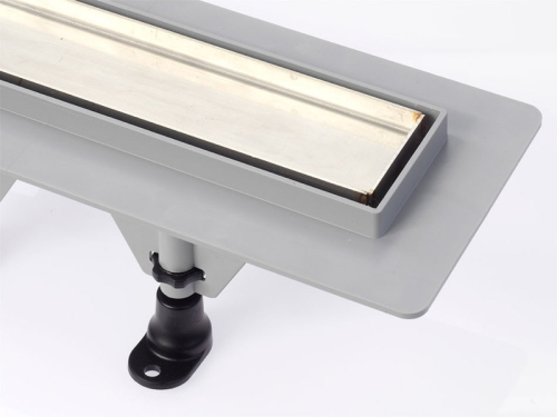 Sapho TILE műanyag padlóösszefolyó, inox rosttal , L=520mm (72836)