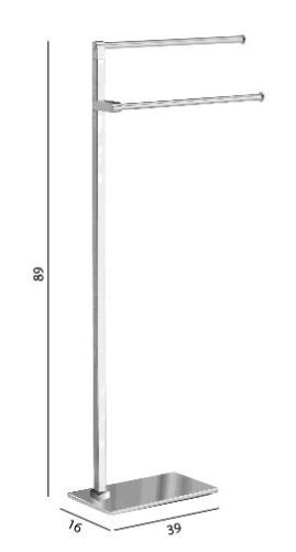 Sapho törölközőtartó állvány, 80cm, króm (783113)