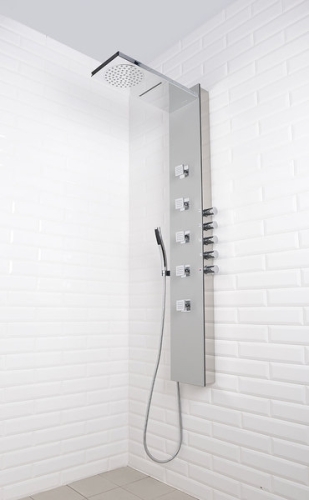Sapho SOUL 200 zuhanypanel, 210x1500mm, alumínium (78772)