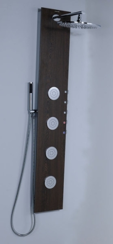 Sapho 5SIDE zuhanypanel keverős csapteleppel 4 masszázsfúvókával, fehér (80217)
