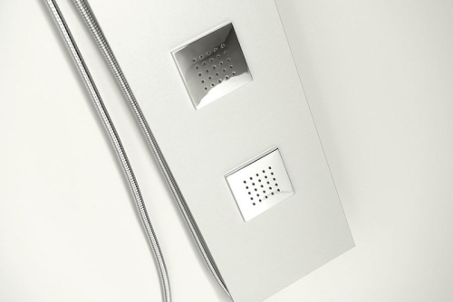 Sapho 5SIDE SQUARE zuhanypanel 250x1550mm, szögletes, Aluminium (80221)