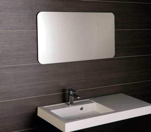 Sapho ISHAPE 120x60 cm tükör, lekerekített sarkokkal, akasztó nélkül (AG612)