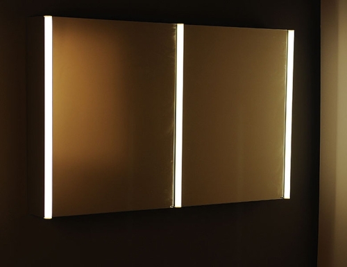 Sapho ALIX 120x74,5x15 cm tükrösszekrény, LED világítással (AL170)