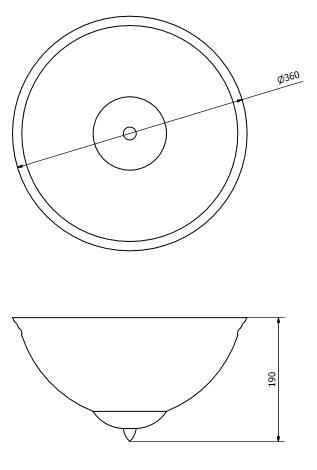 Sapho GLOTER mennyezeti lámpa E27, 2x40W, bronz (AU513)