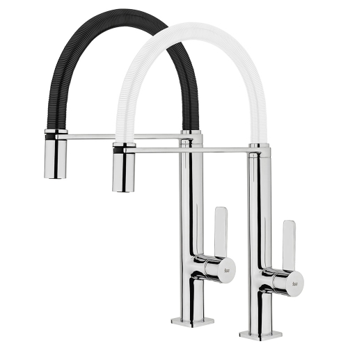 Teka Formentera FO 937 mosogató csaptelep flexibilis fehér kifolyócsővel 62.937.02.0FW