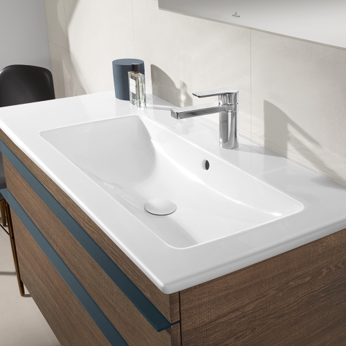 Villeroy and Boch Venticello 100x50 cm beépíthető aszimmetrikus mosdó, 1 csaplyukkal, jobbos 4134R101