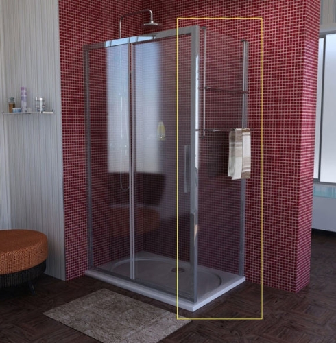POLYSAN LUCIS LINE 70 cm zuhany oldalfal (DL3215)