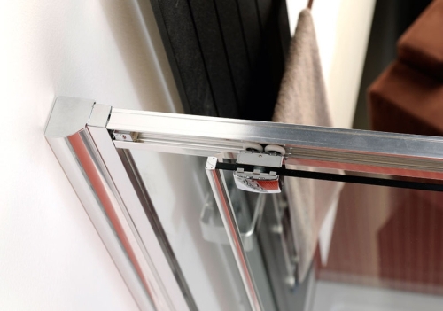 POLYSAN LUCIS LINE  150 cm tolóajtós zuhanyajtó, 4 részes (DL4215)