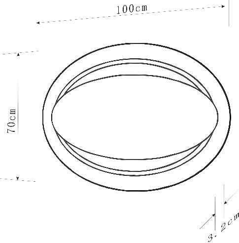 Sapho MONA tükör LED világítással, 700x1000mm (DL440)