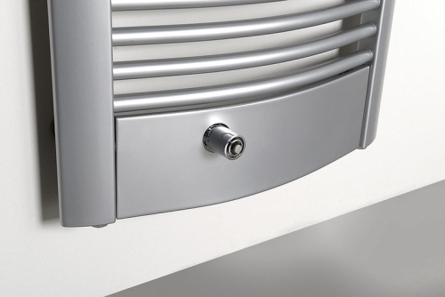 Sapho FOCUS FXB fürdőszobai radiátor 595x1742mm, 1031W, strukturált ezüst (FXB-617S)
