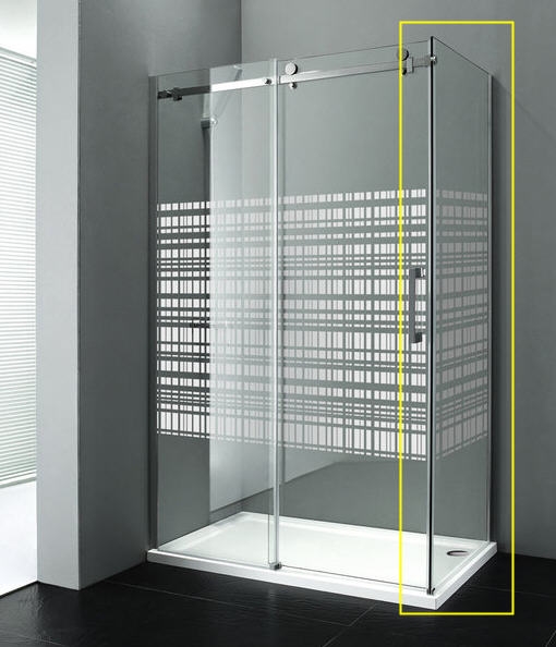 Sapho DRAGON 90 cm zuhany oldalfal, bal canvas üveg (GD7890SL)