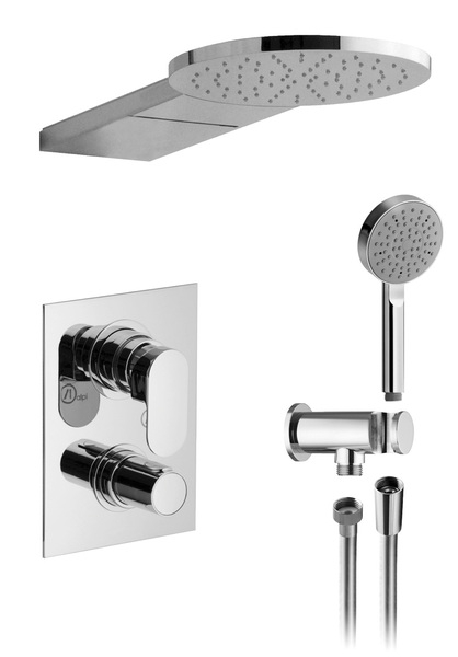 Sapho ALPI Trio falbaépíthető termosztatikus zuhanyszett (GL621169)