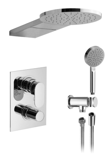 Sapho ALPI Trio falbaépíthető termosztatikus zuhanyszett (GL621169)