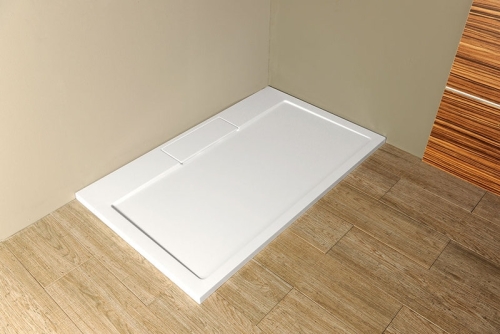 Sapho GELCO IRENA 130x80cm öntöttmárvány zuhanytálca, fehér HI13080