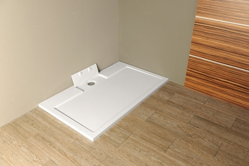 Sapho GELCO IRENA 130x90cm öntöttmárvány zuhanytálca, fehér HI13090