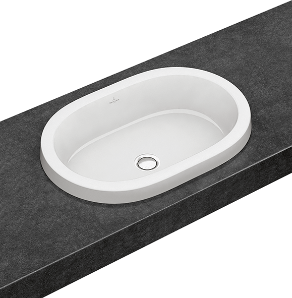 Villeroy and Boch Architectura 61,5x41,5 cm beépíthető mosdó, túlfolyó nélkül 41666101 (4166 61 01)
