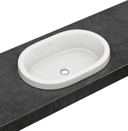 Villeroy and Boch Architectura 61,5x41,5 cm beépíthető mosdó, túlfolyó nélkül 41666101 (4166 61 01)