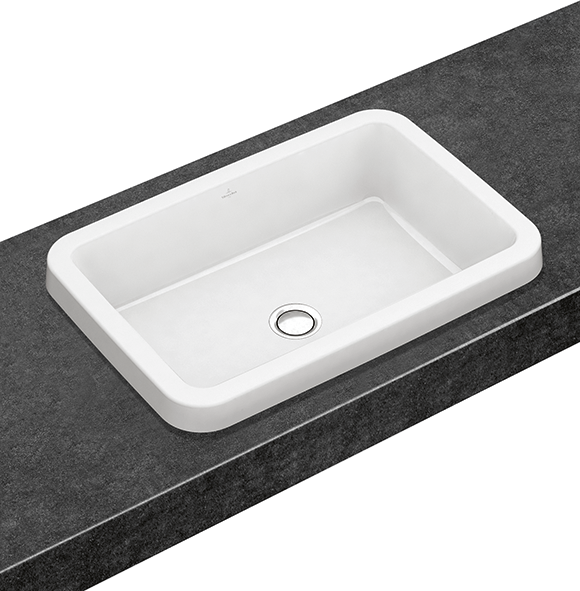 Villeroy and Boch Architectura 61,5x41,5 cm beépíthető mosdó, túlfolyóval 41676001 (4167 60 01)