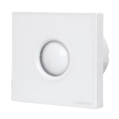Sapho LITE axiális fürdőszobai ventillátor, 15W, cső átmérő 100mm, fehér (LT101)