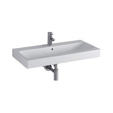 Keramag Icon mosdó csaplyuk nélkül keratect felülettel 90 (90x48,5 cm, 124093600)