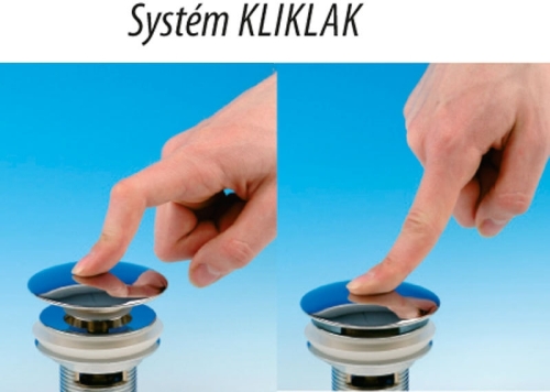 Sapho Minimal Kliklak leeresztő túlfolyós mosdóhoz 1