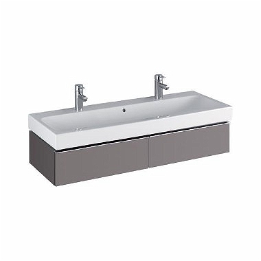 Keramag Icon mosdószekrény magasfényű platina (119x24x47,7 cm, 840122000)