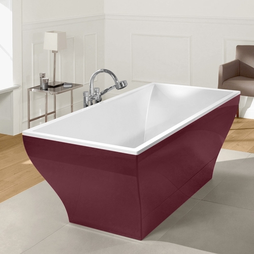 Villeroy and Boch La Belle 180x80 cm szabadon álló fürdőkád, Framboise UBQ180LAB2PDDUV-01