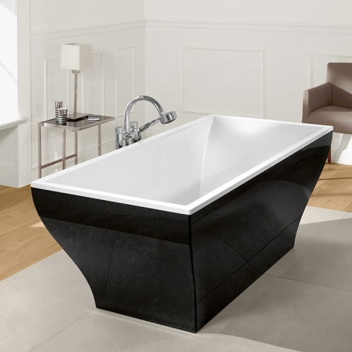 Villeroy and Boch La Belle 180x80 cm szabadon álló fürdőkád, Graphite Noir UBQ180LAB2PDT1V-01