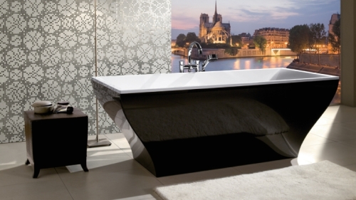 Villeroy and Boch La Belle 180x80 cm szabadon álló fürdőkád, Graphite Noir UBQ180LAB2PDT1V-01