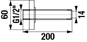 Jika mennyezeti zuhanykar 20 cm-es H3661X00040021 (3.661X.0.004.002.1)