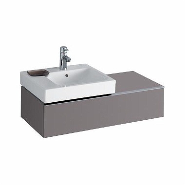 Keramag Icon mosdószekrény magasfényű platina (89x24x47,7 cm, 840492000)