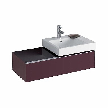 Keramag Icon mosdószekrény magasfényű burgundi (89x24x47,7 cm, 840591000)