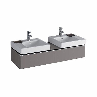 Keramag Icon mosdószekrény magasfényű platina (119x24x47,7 cm, 840322000)