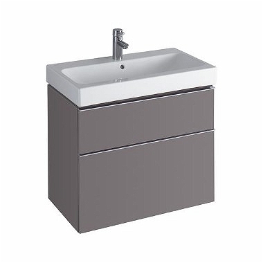 Keramag Icon mosdószekrény magasfényű platina (74x62x47,7 cm, 840377000)