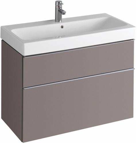 Keramag Icon mosdószekrény magasfényű platina (89x62x47,7 cm, 840392000)