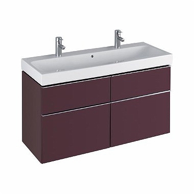 Keramag Icon mosdószekrény magasfényű burgundi (119x62x47,7 cm, 840421000)
