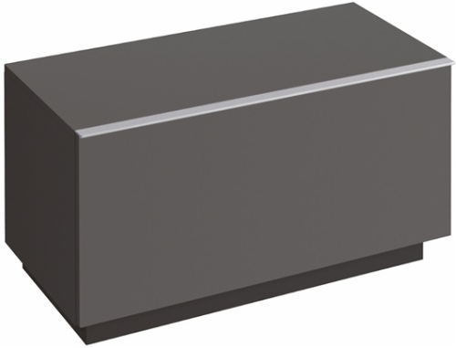 Keramag Icon álló kiegészítő szekrény matt láva fekete (89x47,2x47,7 cm, 841091000)