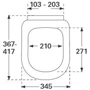 Villeroy & Boch Architectura wc ülőke, kompakt 9M66 E1 01 (9M66E101)
