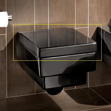 Villeroy & Boch Memento lassú záródású wc ülőke, fekete 9M17 S1 S0 (9M17S1S0)